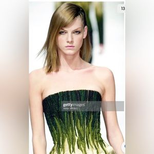 Vintage Chloé By Stella McCartney Brown Corset fall 2001 Size 42 runway look